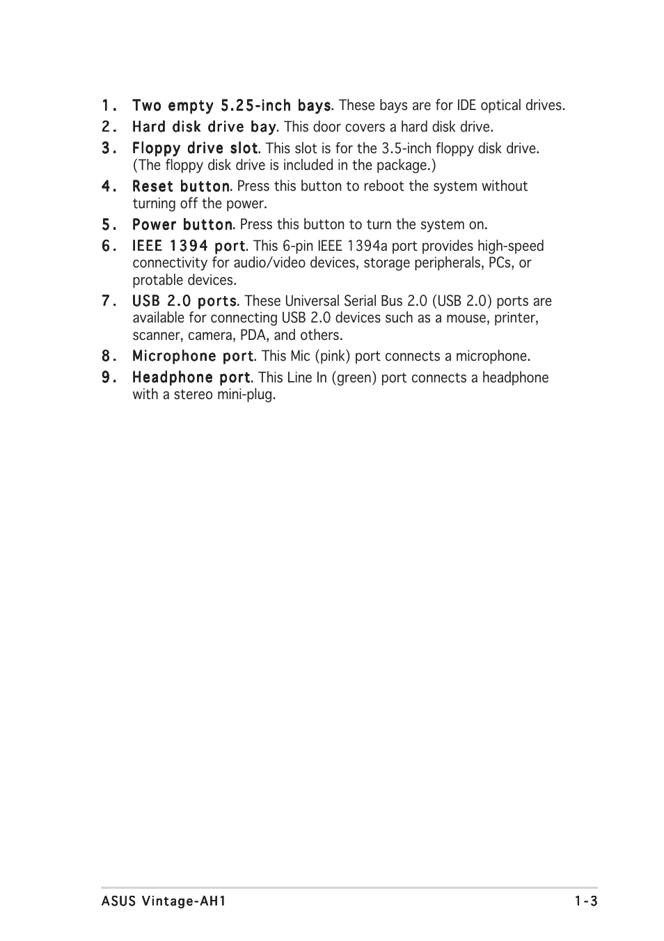 Asus Vintage-AH1 User Manual | Page 13 / 113