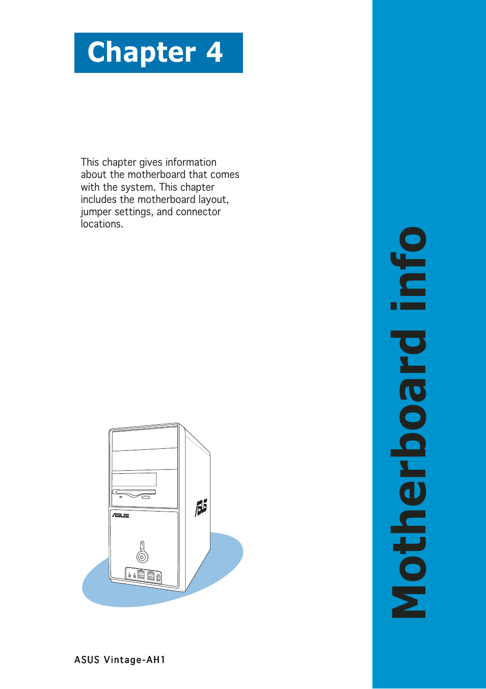 Motherboard info, Chapter 4 | Asus Vintage-AH1 User Manual | Page 60 / 113