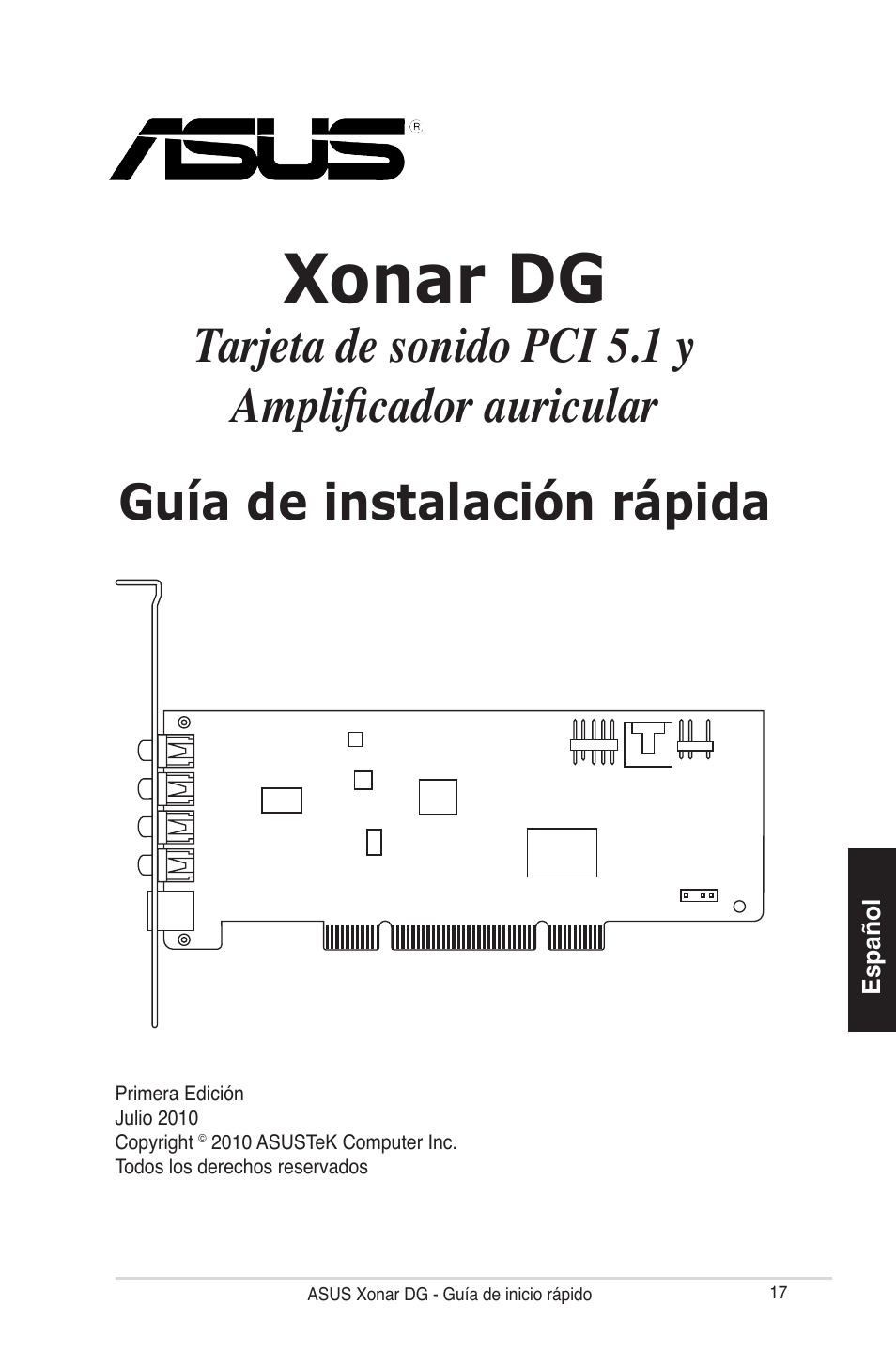 Xonar dg | Asus Xonar DG User Manual | Page 17 / 28