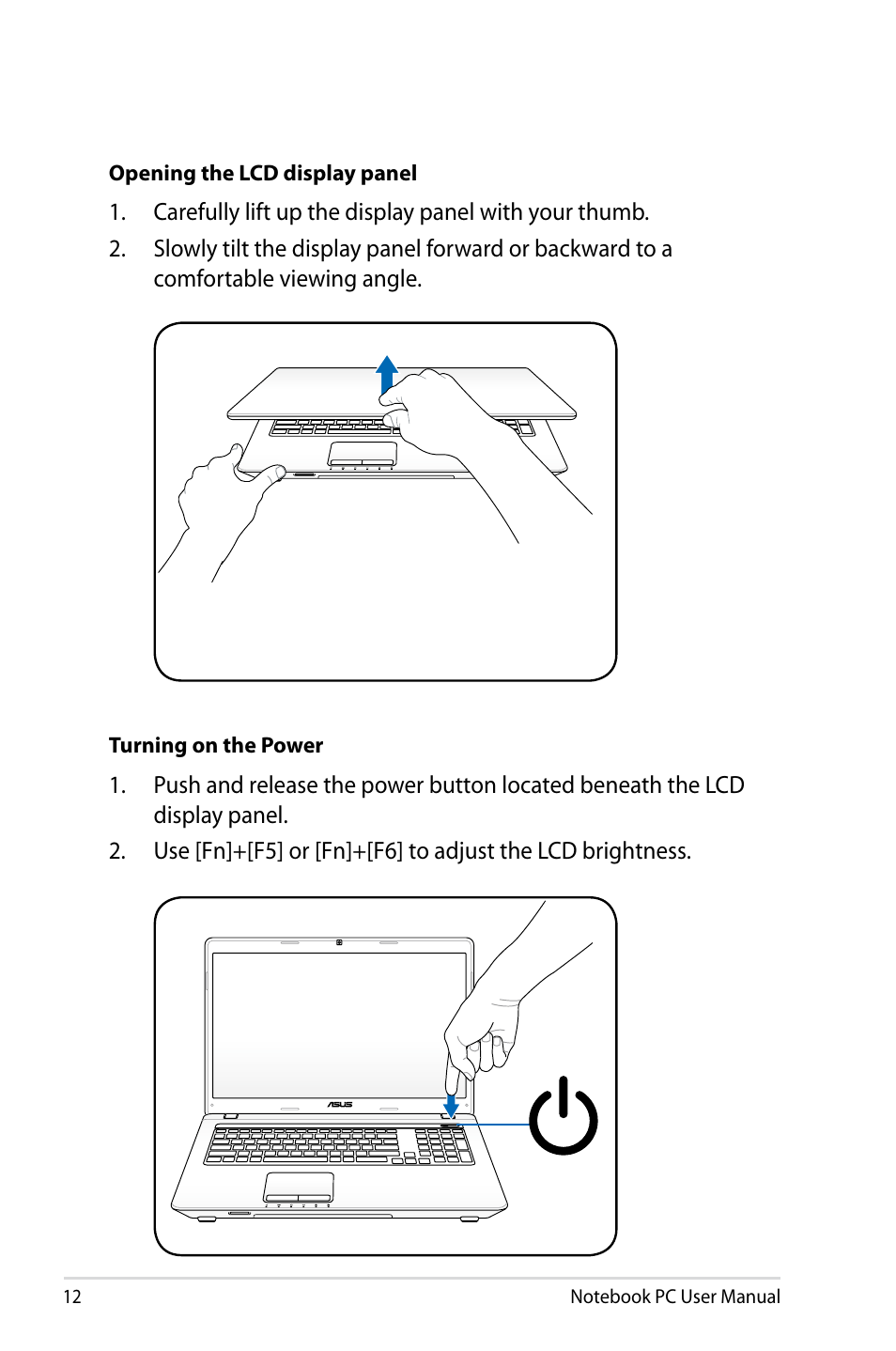 Asus X93SM User Manual | Page 12 / 120