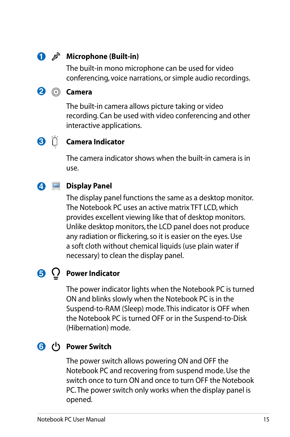 Asus X93SM User Manual | Page 15 / 120