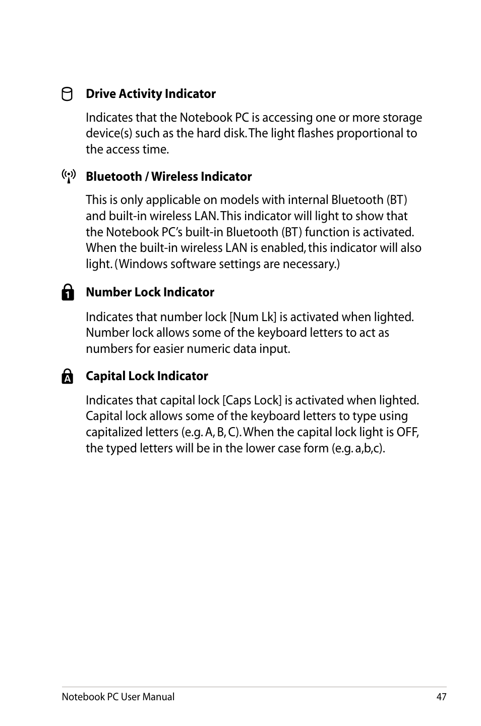 Asus X93SM User Manual | Page 47 / 120