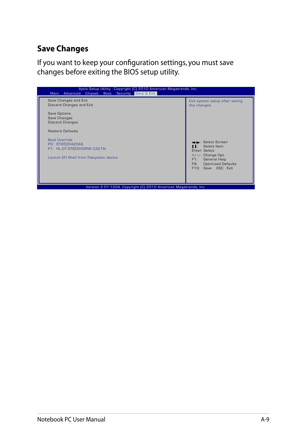 Save changes | Asus X93SM User Manual | Page 87 / 120