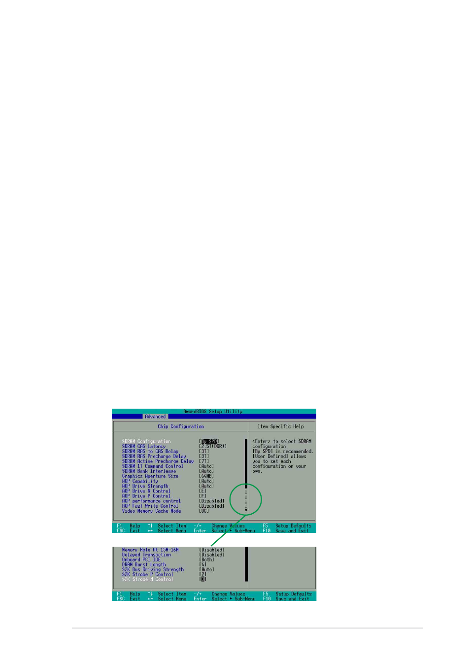 1 chip configuration | Asus A7V333-X User Manual | Page 44 / 64