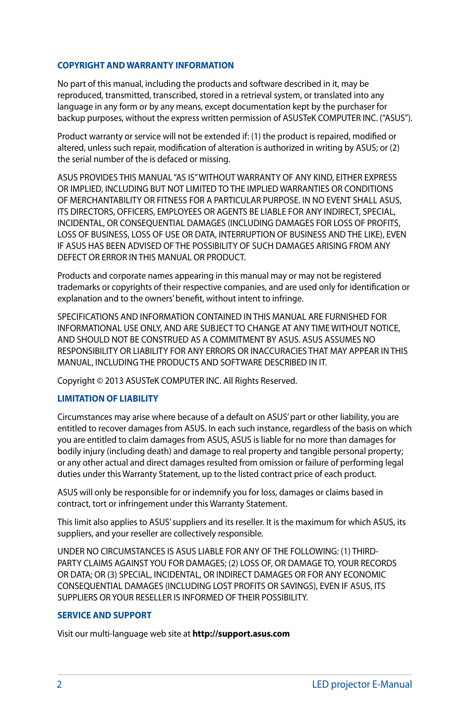 Asus S1 User Manual | Page 2 / 46