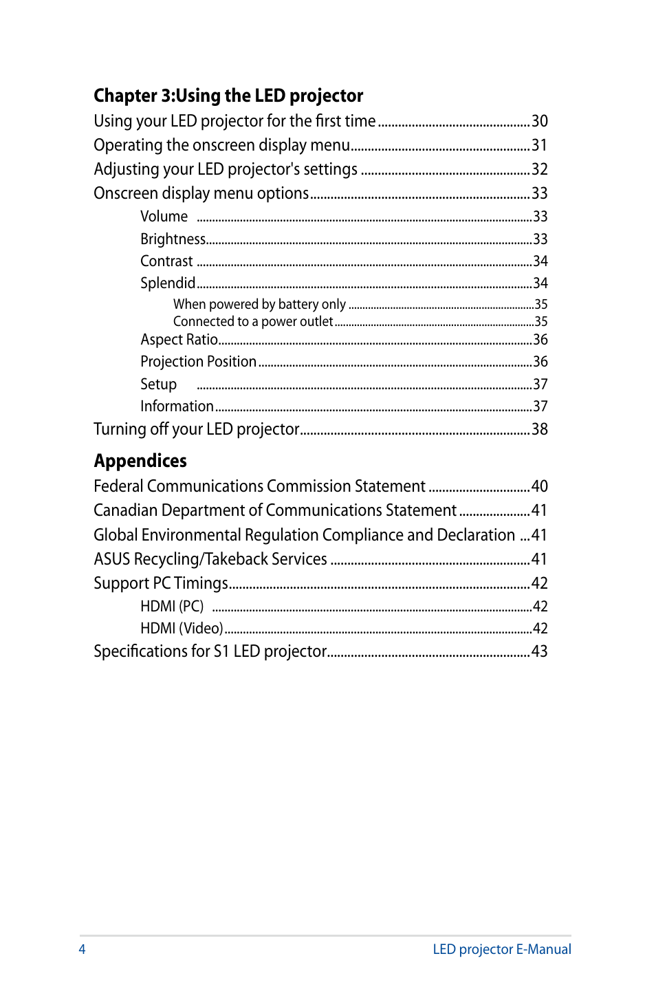 Asus S1 User Manual | Page 4 / 46