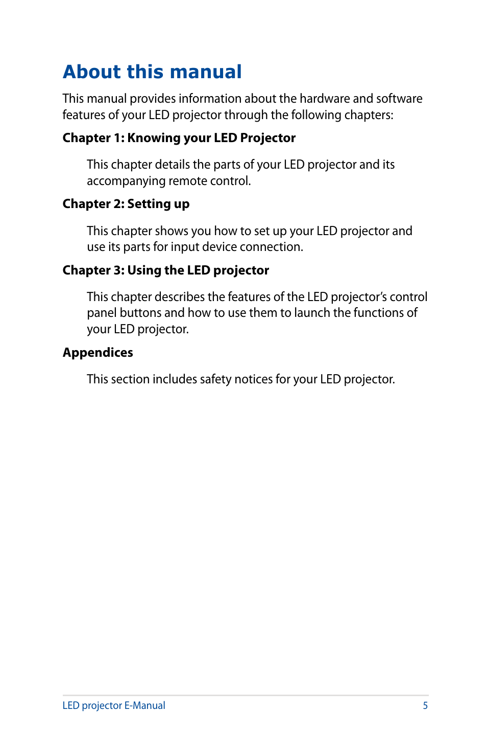 About this manual | Asus S1 User Manual | Page 5 / 46