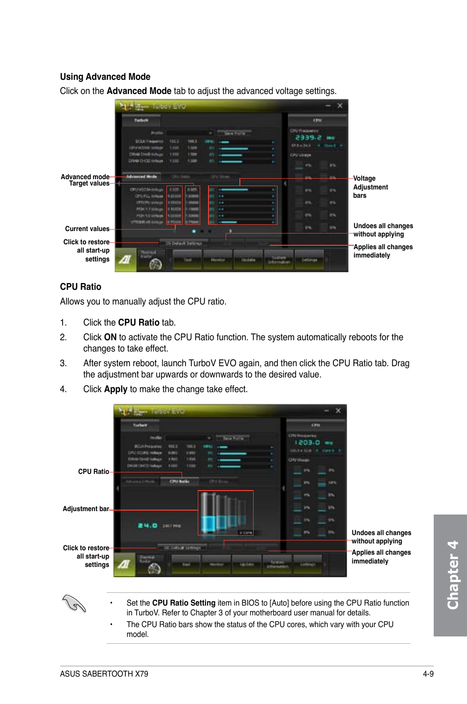 Chapter 4 | Asus SABERTOOTH X79 User Manual | Page 115 / 148