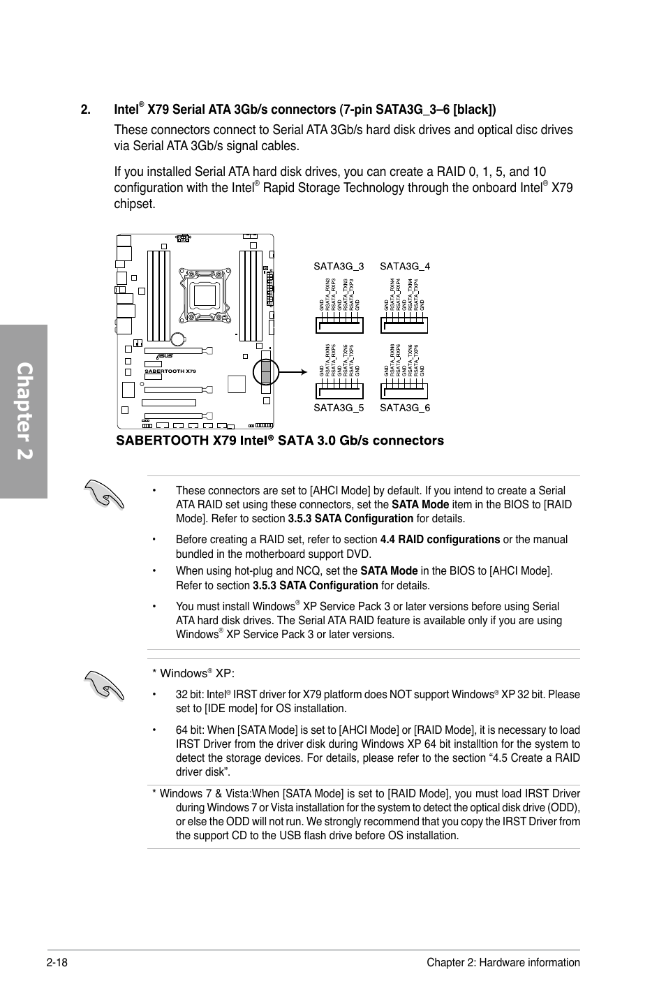 Chapter 2 | Asus SABERTOOTH X79 User Manual | Page 36 / 148