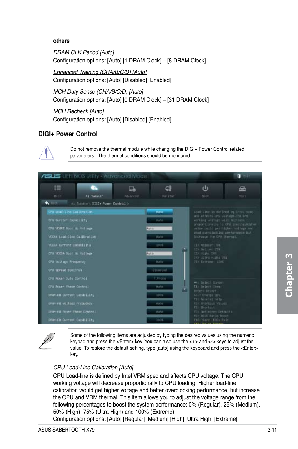 Chapter 3 | Asus SABERTOOTH X79 User Manual | Page 73 / 148