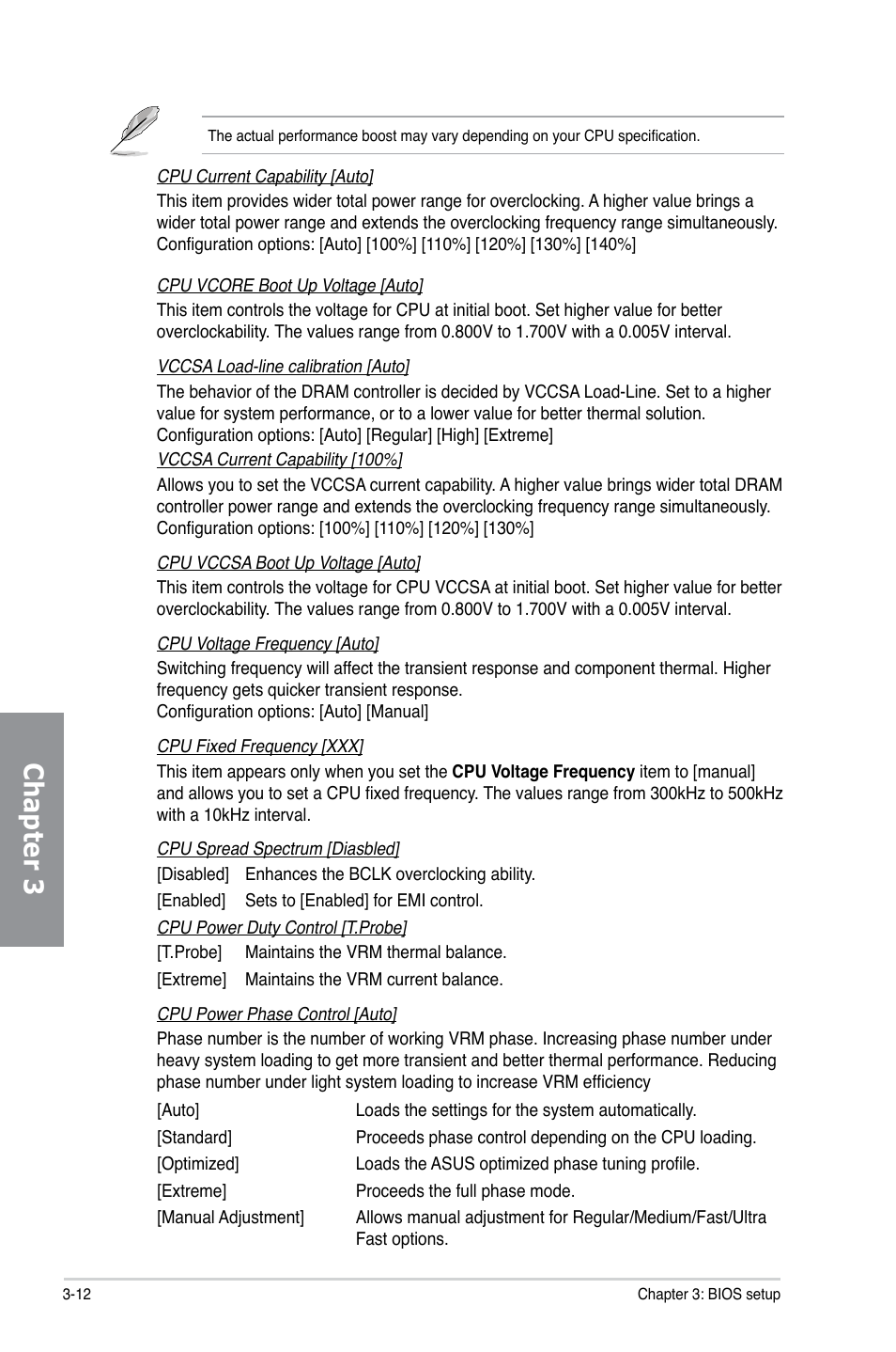 Chapter 3 | Asus SABERTOOTH X79 User Manual | Page 74 / 148