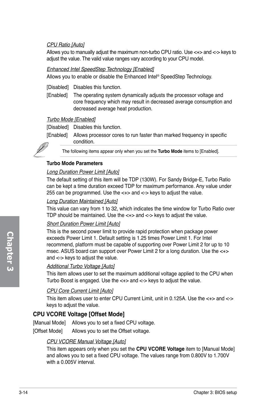 Chapter 3 | Asus SABERTOOTH X79 User Manual | Page 76 / 148