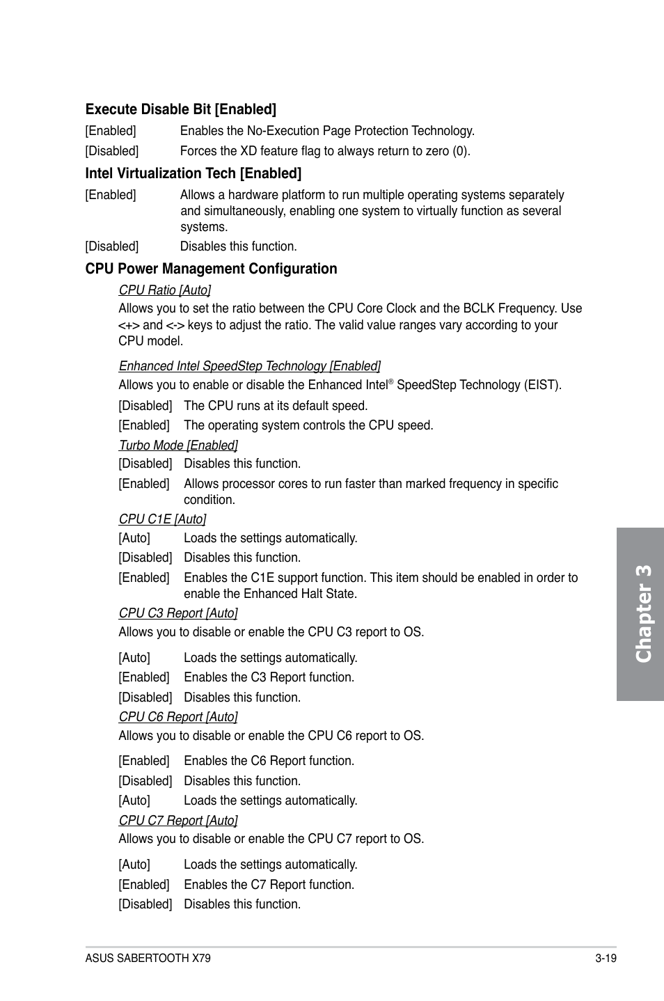 Chapter 3 | Asus SABERTOOTH X79 User Manual | Page 81 / 148