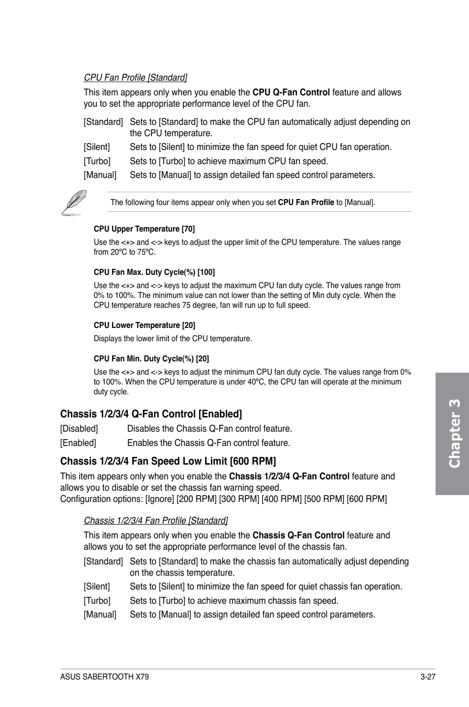 Chapter 3 | Asus SABERTOOTH X79 User Manual | Page 89 / 148