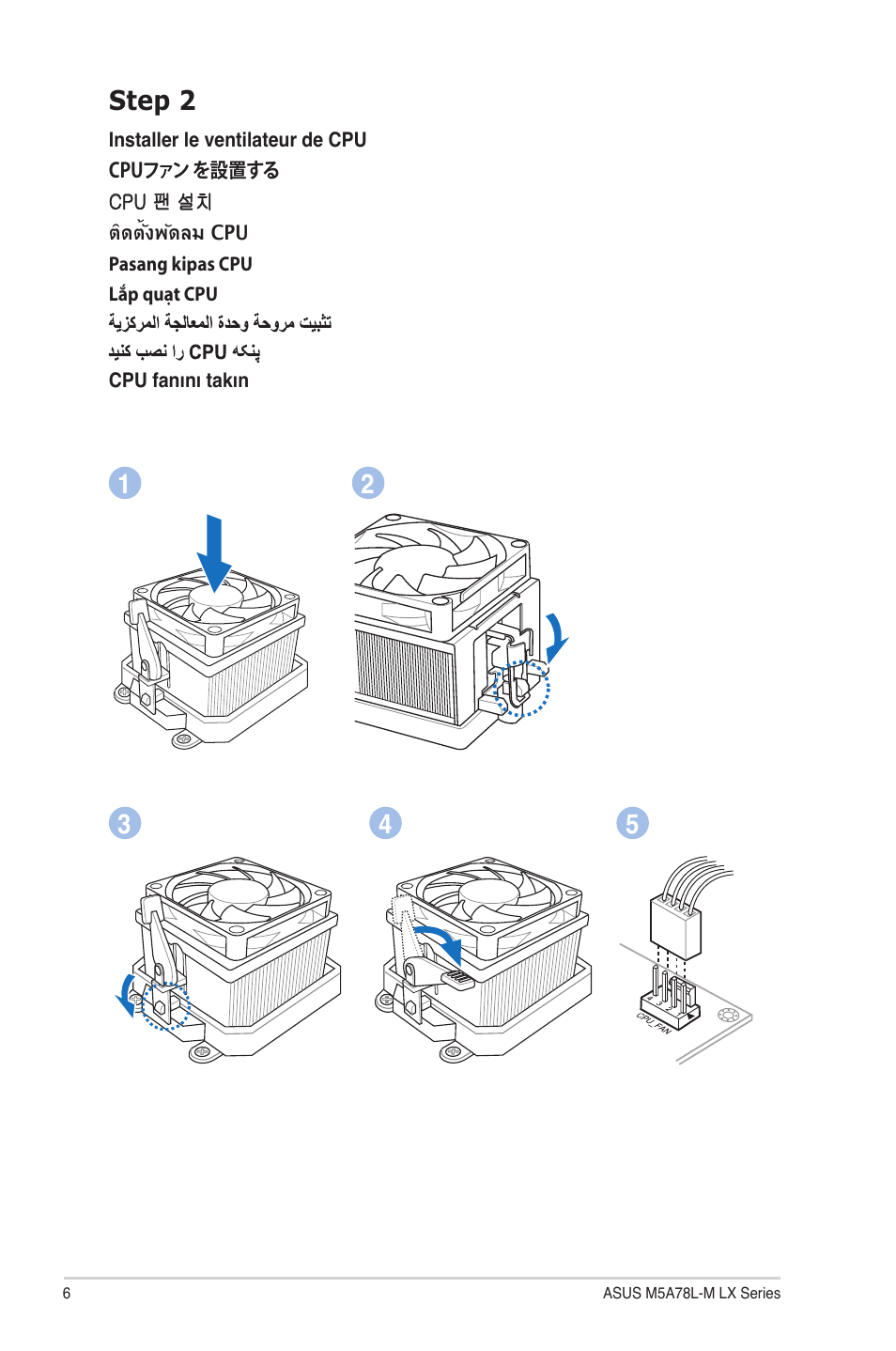 Step 2 | Asus M5A78L-M LX V2 User Manual | Page 6 / 14