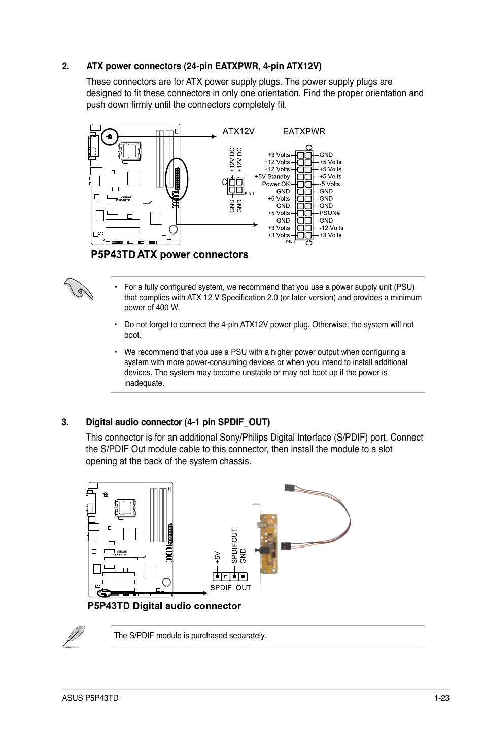 Asus P5P43TD/USB3 User Manual | Page 33 / 62