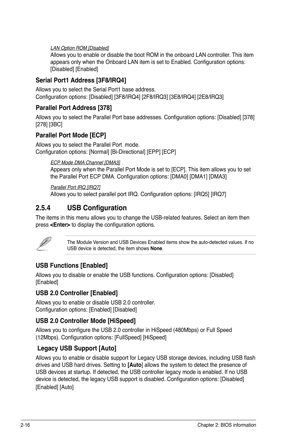 4 usb configuration, Usb configuration -16 | Asus P5P43TD/USB3 User Manual | Page 54 / 62