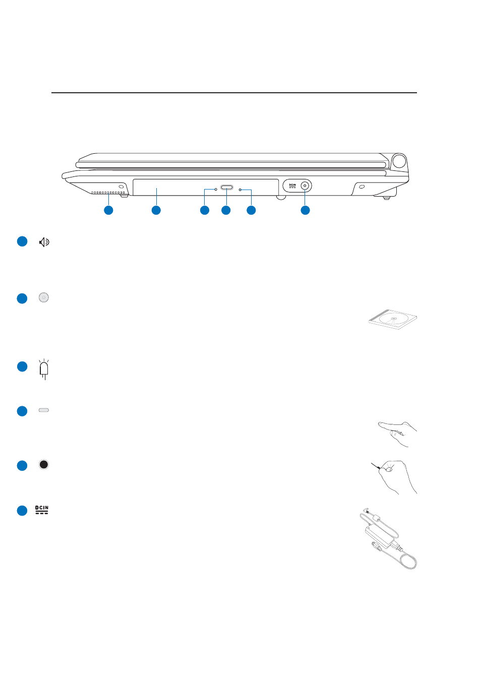 Right side | Asus A7Jc User Manual | Page 18 / 76