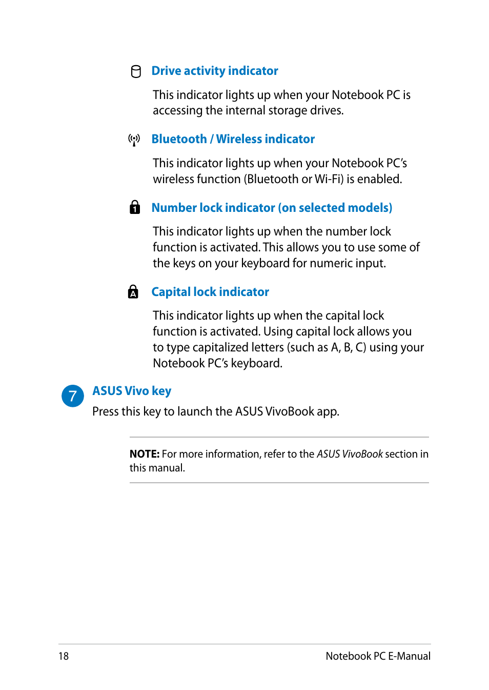 Asus V551LB User Manual | Page 18 / 138