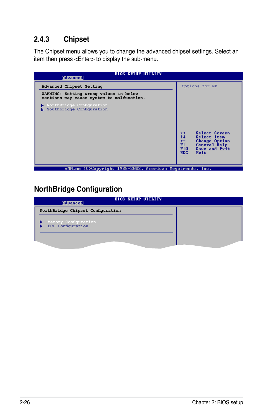 3 chipset, Northbridge configuration 2.4.3 chipset | Asus M3N78-CM User Manual | Page 72 / 110