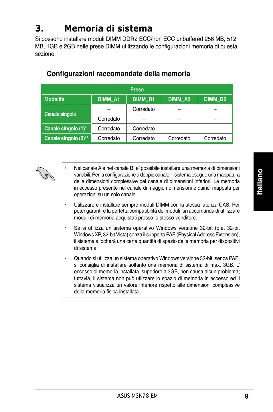 Asus M3N78-EM User Manual | Page 9 / 38