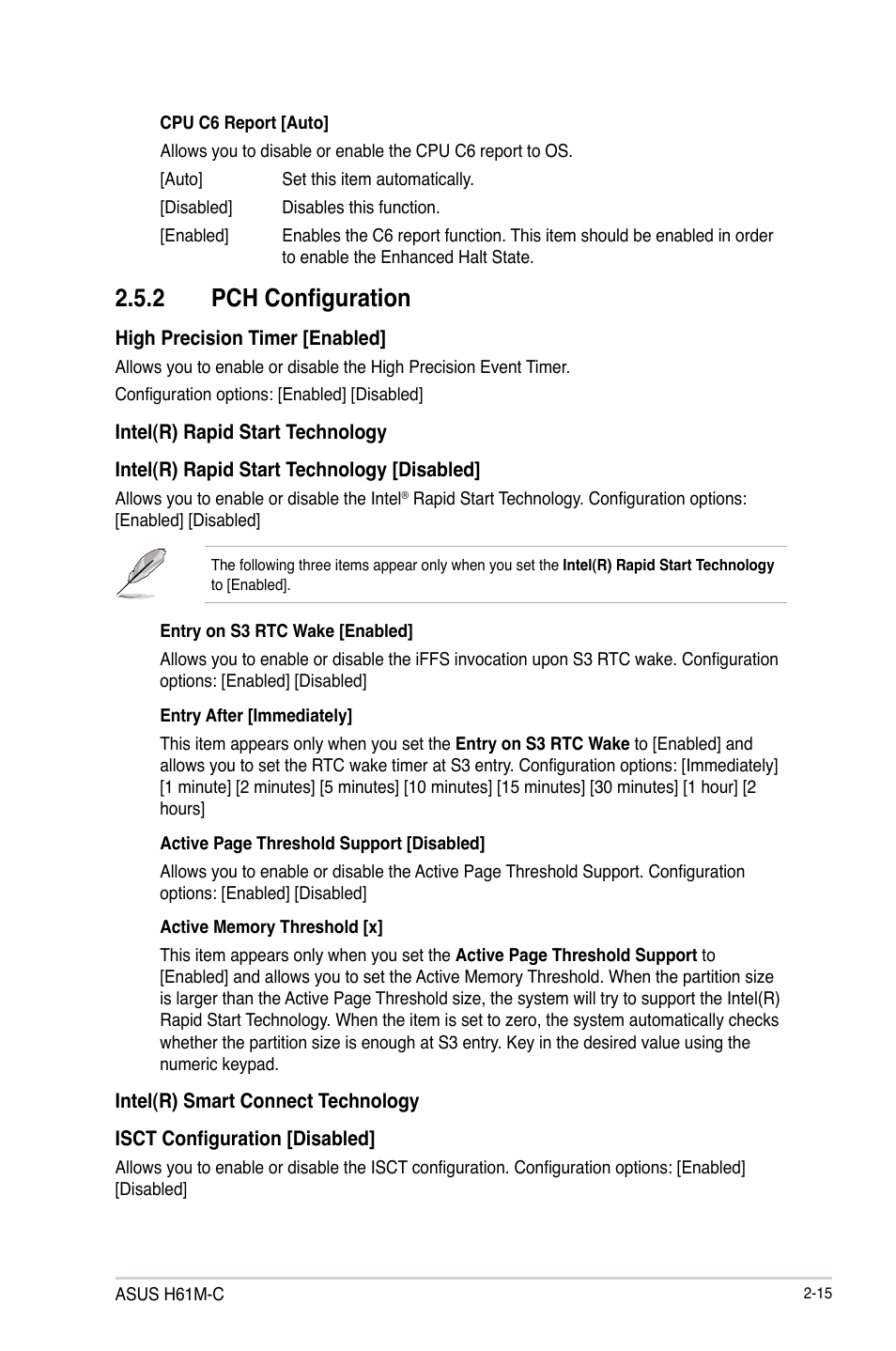 2 pch configuration | Asus H61M-C User Manual | Page 51 / 72