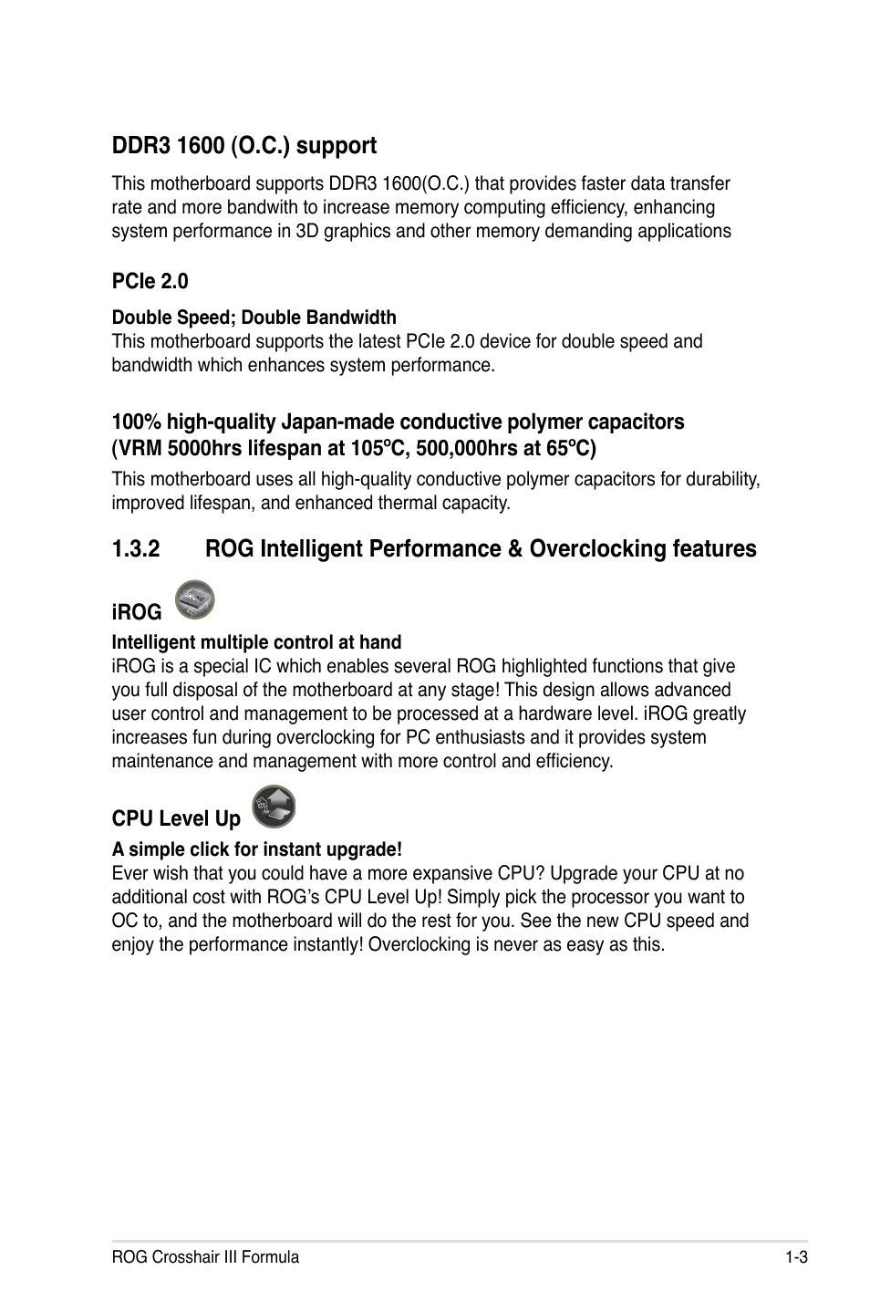 Asus Crosshair III Formula User Manual | Page 21 / 170