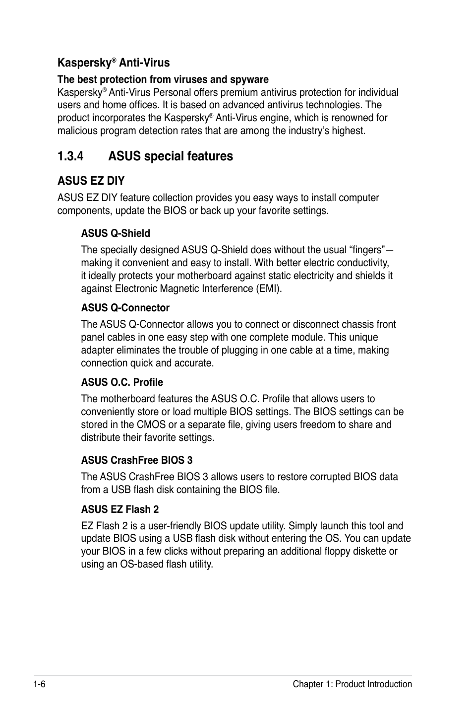 4 asus special features | Asus Crosshair III Formula User Manual | Page 24 / 170