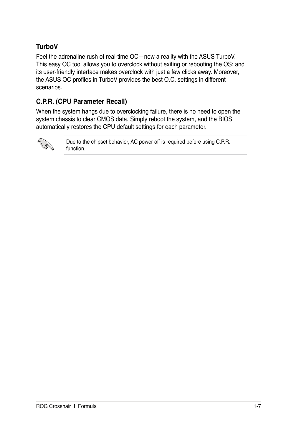 Asus Crosshair III Formula User Manual | Page 25 / 170