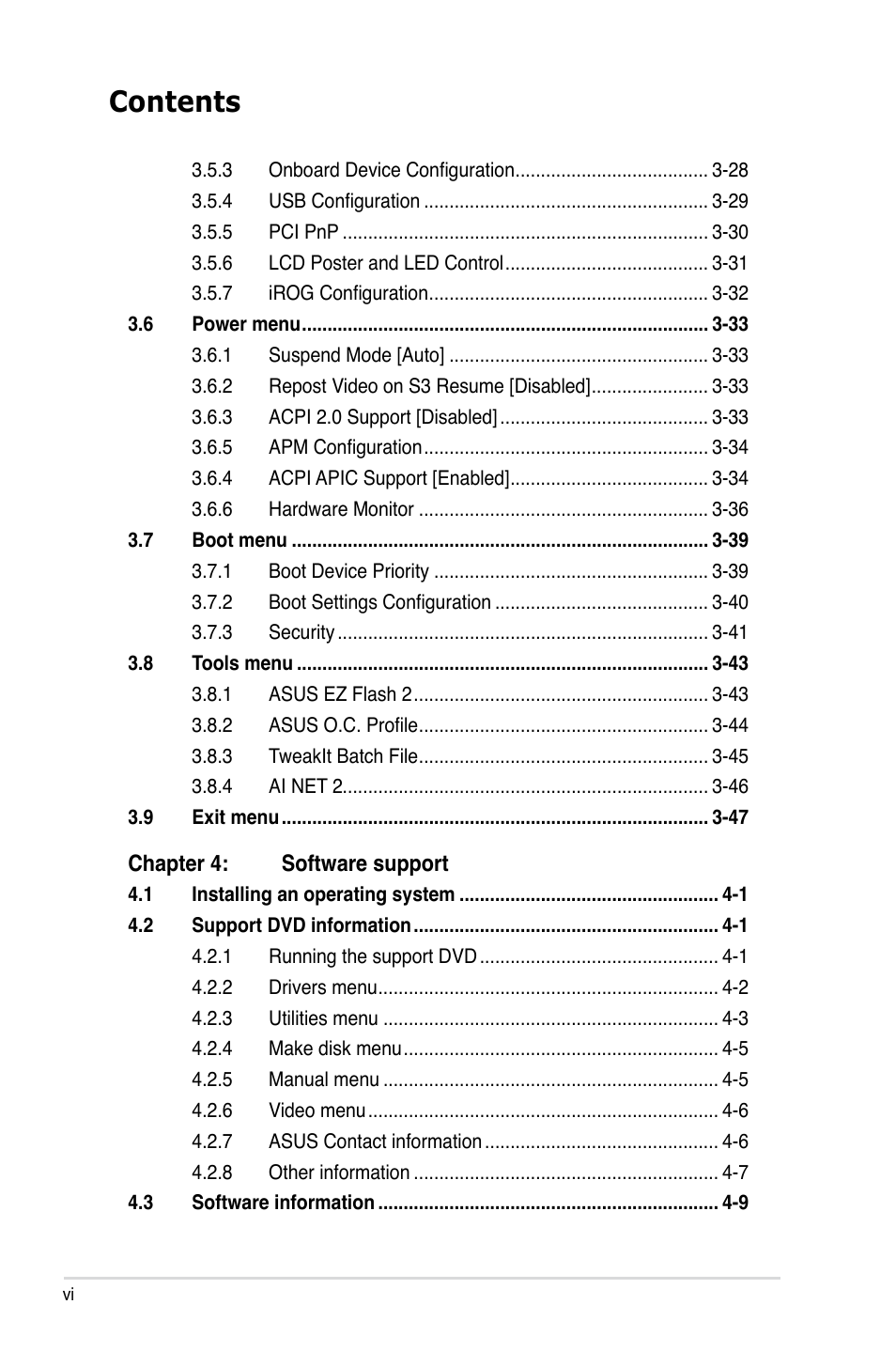 Asus Crosshair III Formula User Manual | Page 6 / 170