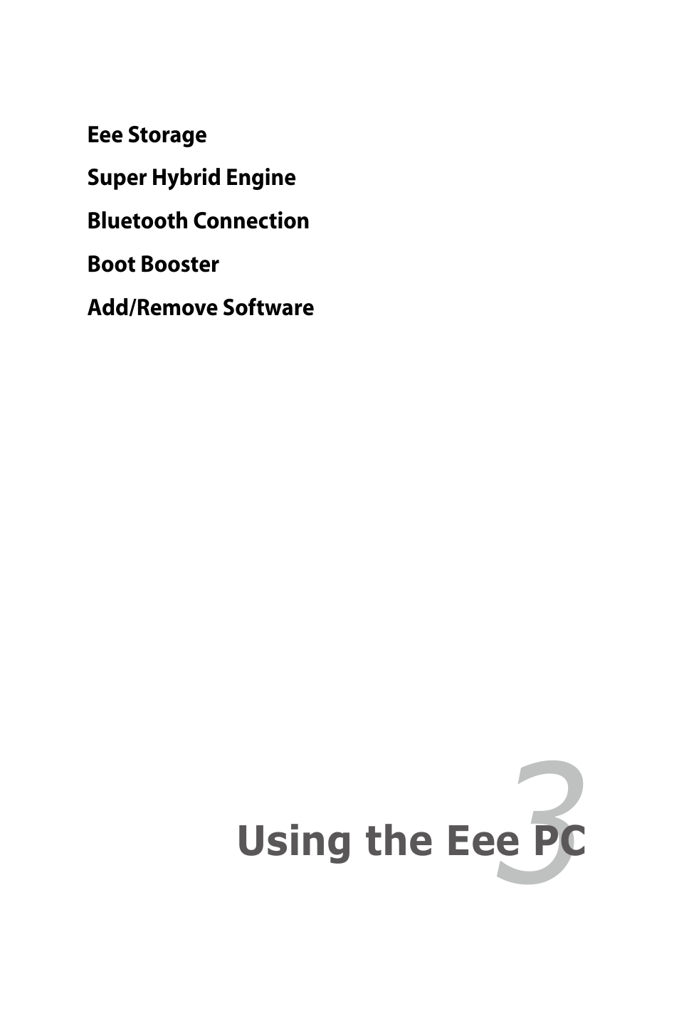 Using the eee pc | Asus Eee PC 1005HAB User Manual | Page 37 / 82