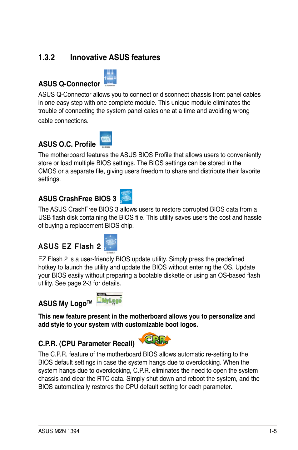 2 innovative asus features | Asus M2N 1394 User Manual | Page 15 / 88