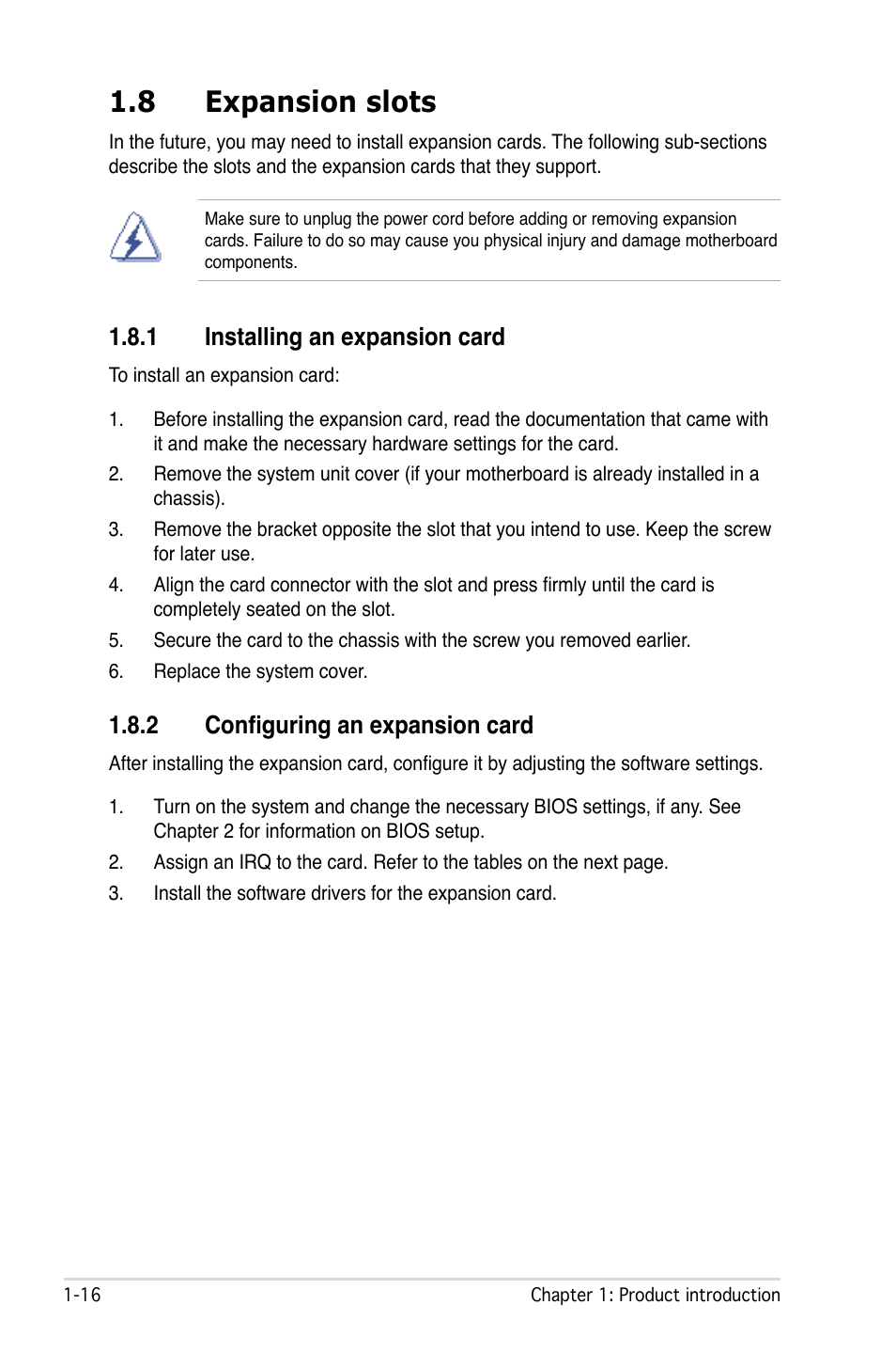 8 expansion slots, 1 installing an expansion card, 2 configuring an expansion card | Asus M2N 1394 User Manual | Page 26 / 88