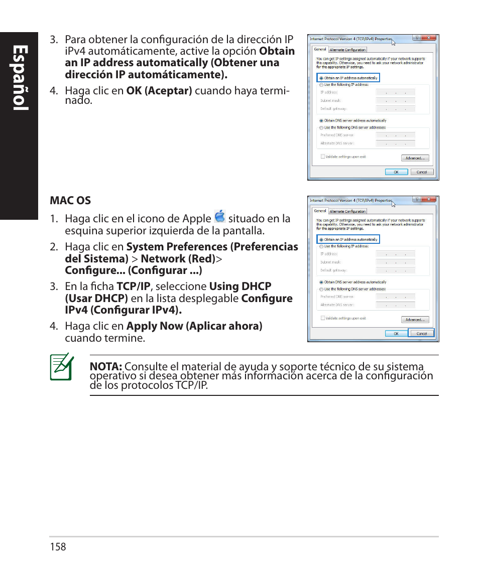 Español | Asus RT-N66U (VER.B1) User Manual | Page 158 / 182