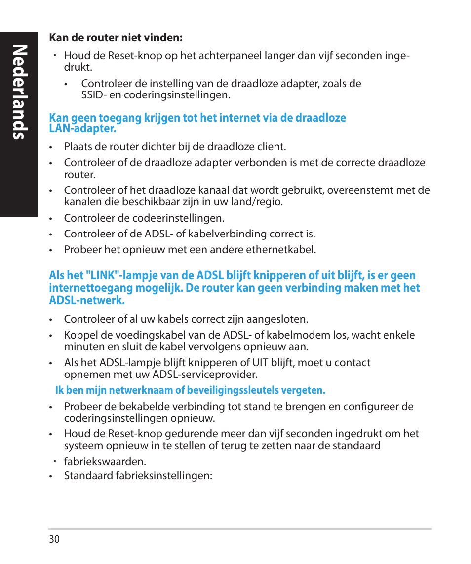 Neder lands | Asus RT-N66U (VER.B1) User Manual | Page 30 / 182