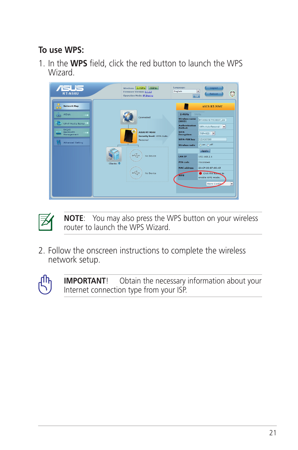 Asus RT-N56U User Manual | Page 21 / 72