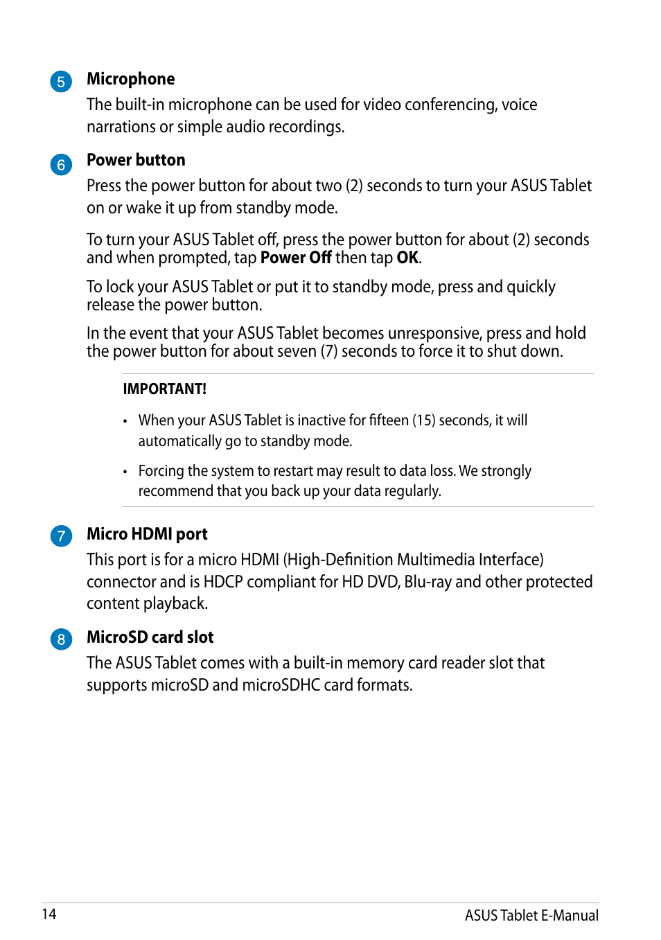 Asus MeMO Pad FHD 10 User Manual | Page 14 / 96