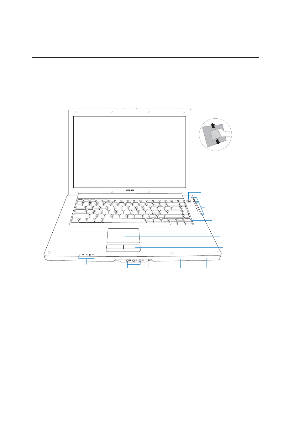 Top side, Knowing the parts | Asus W1V User Manual | Page 12 / 72