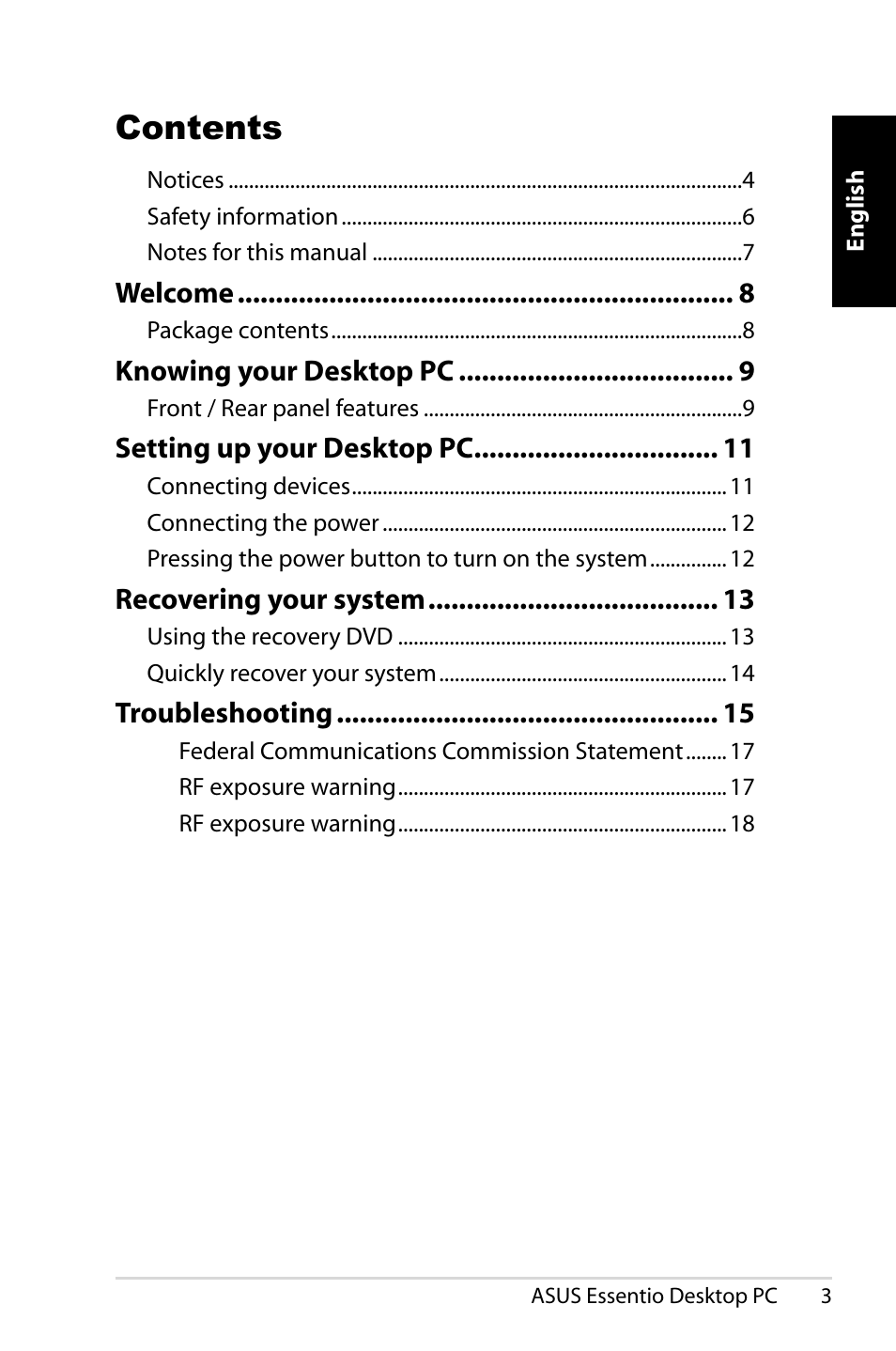 Asus CP5140 User Manual | Page 3 / 180