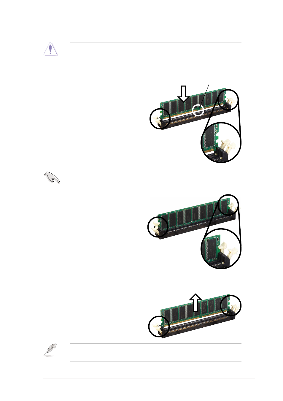 3 installing a dimm, 4 removing a dimm | Asus PCH-DL User Manual | Page 33 / 100