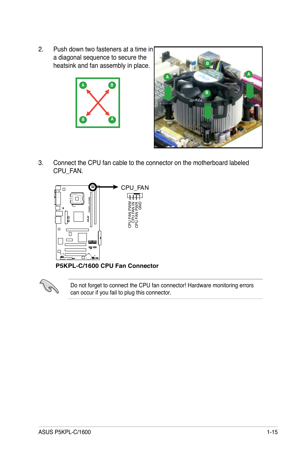 Cpu_fan | Asus P5KPL-C/1600 User Manual | Page 27 / 98