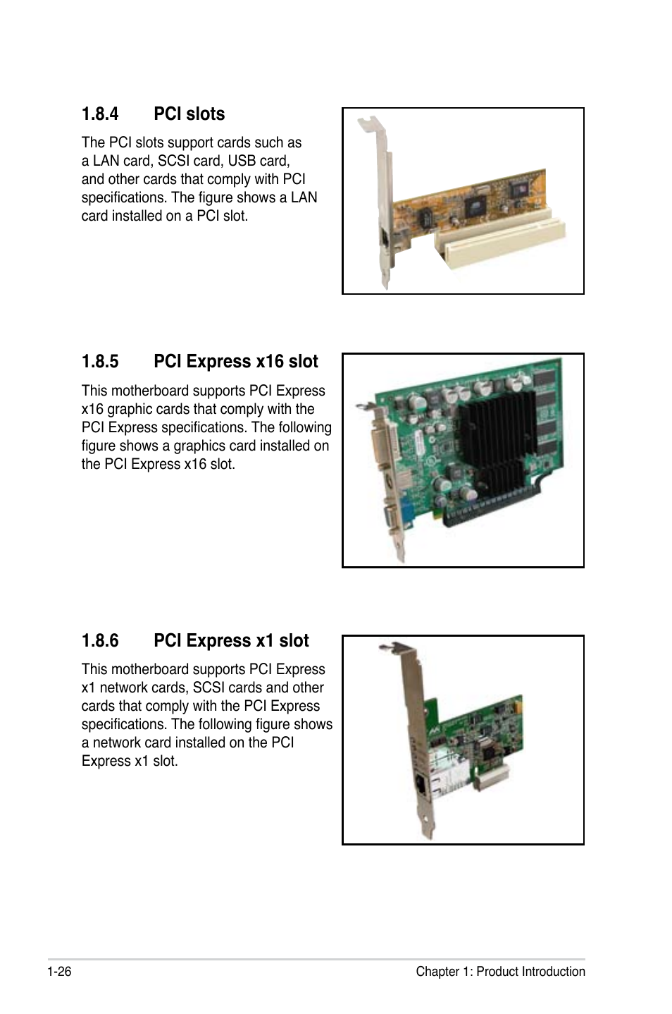 4 pci slots, 5 pci express x16 slot, 6 pci express x1 slot | Asus P5KPL-C/1600 User Manual | Page 38 / 98