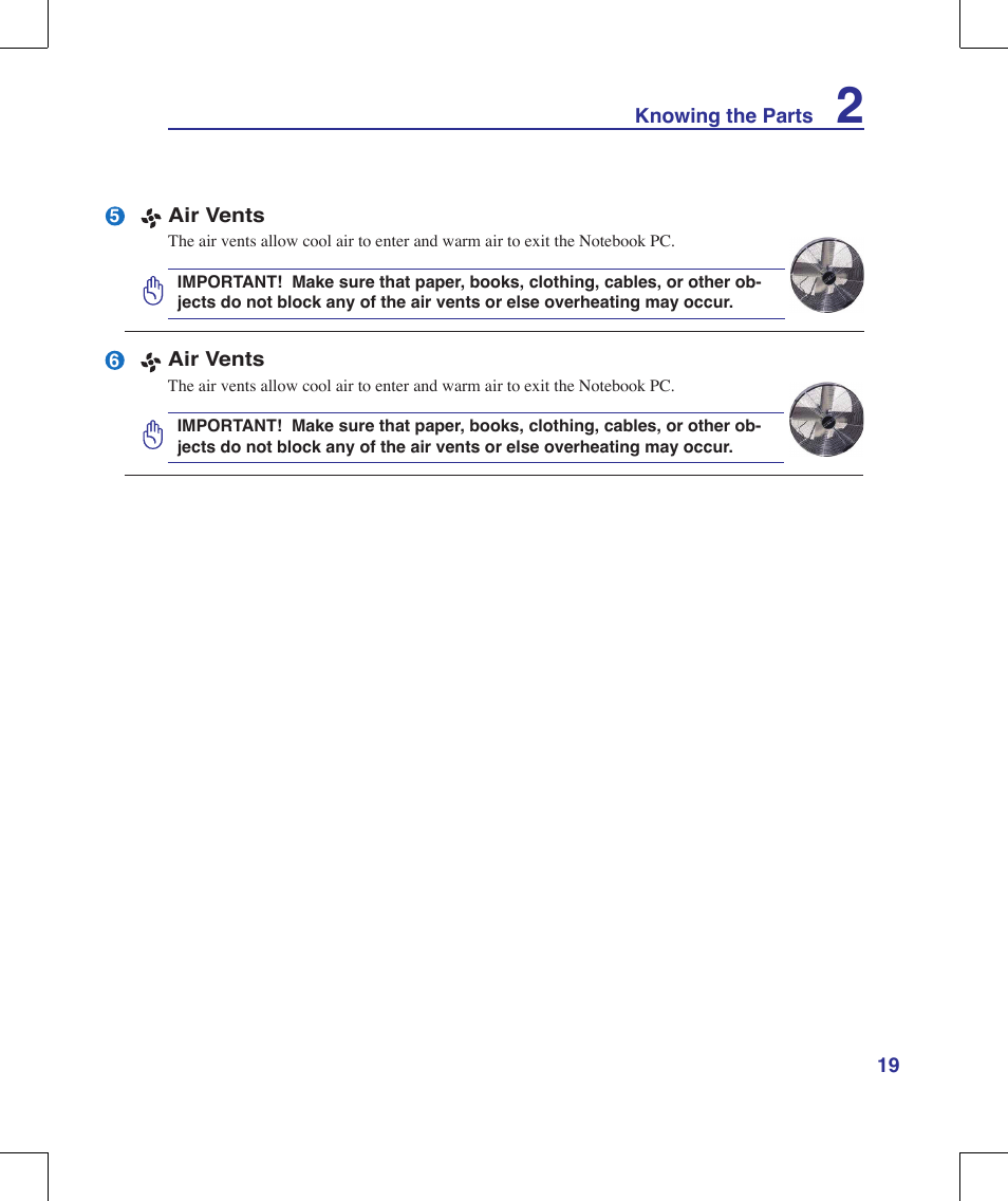 Asus W90V User Manual | Page 19 / 95