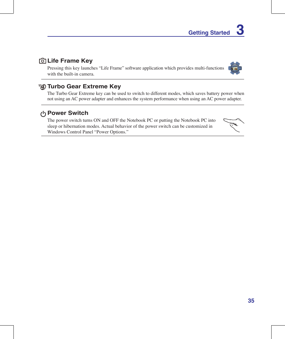 Asus W90V User Manual | Page 35 / 95