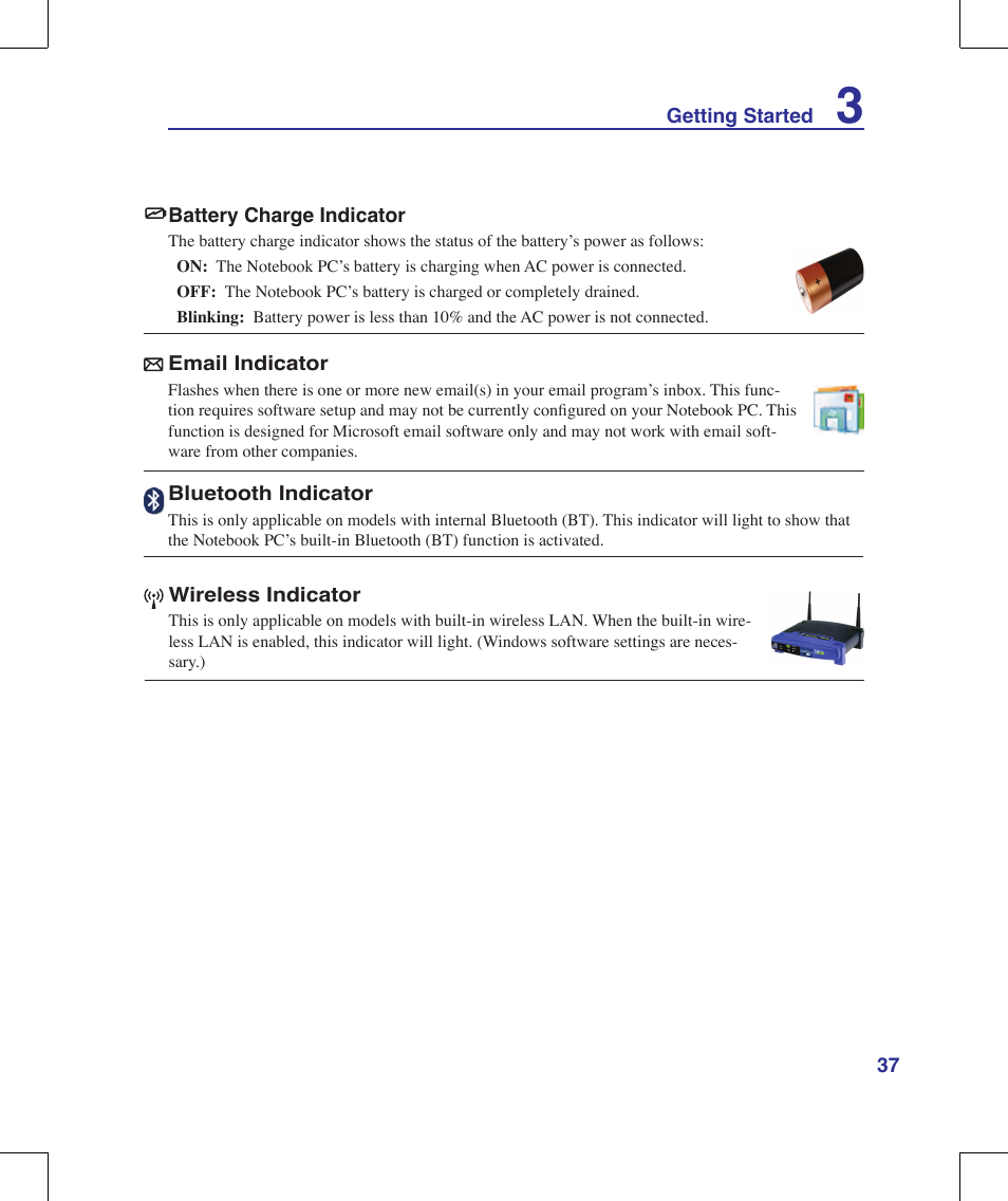 Asus W90V User Manual | Page 37 / 95