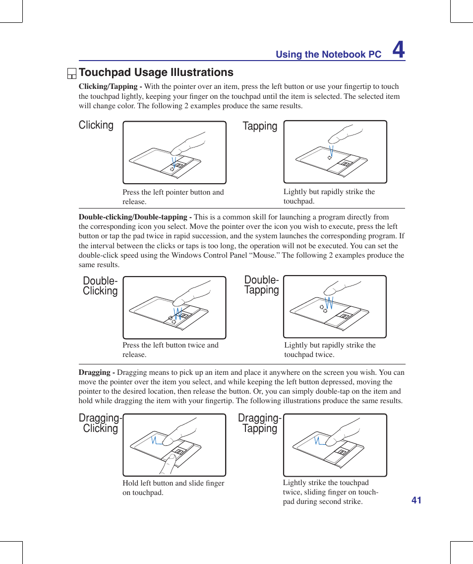 Asus W90V User Manual | Page 41 / 95