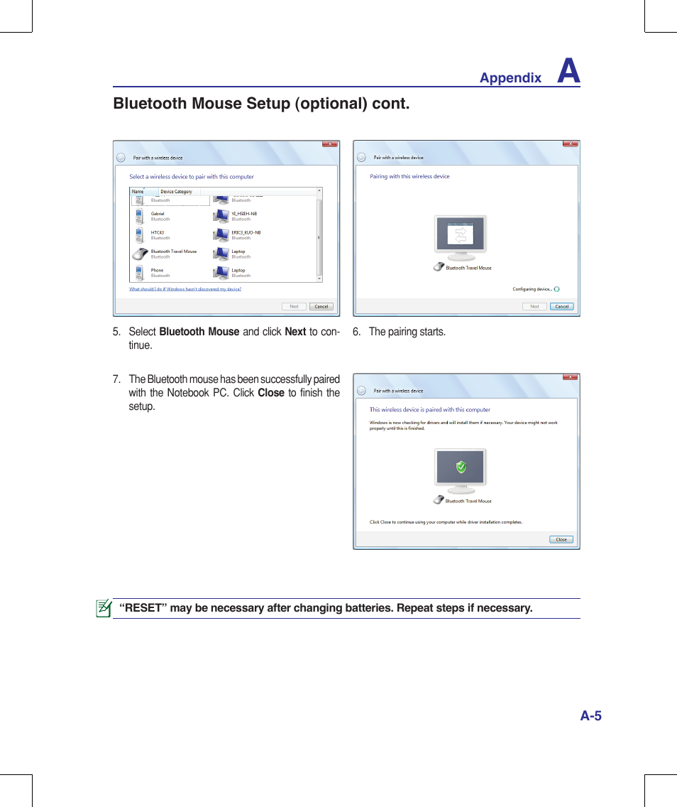 Asus W90V User Manual | Page 65 / 95