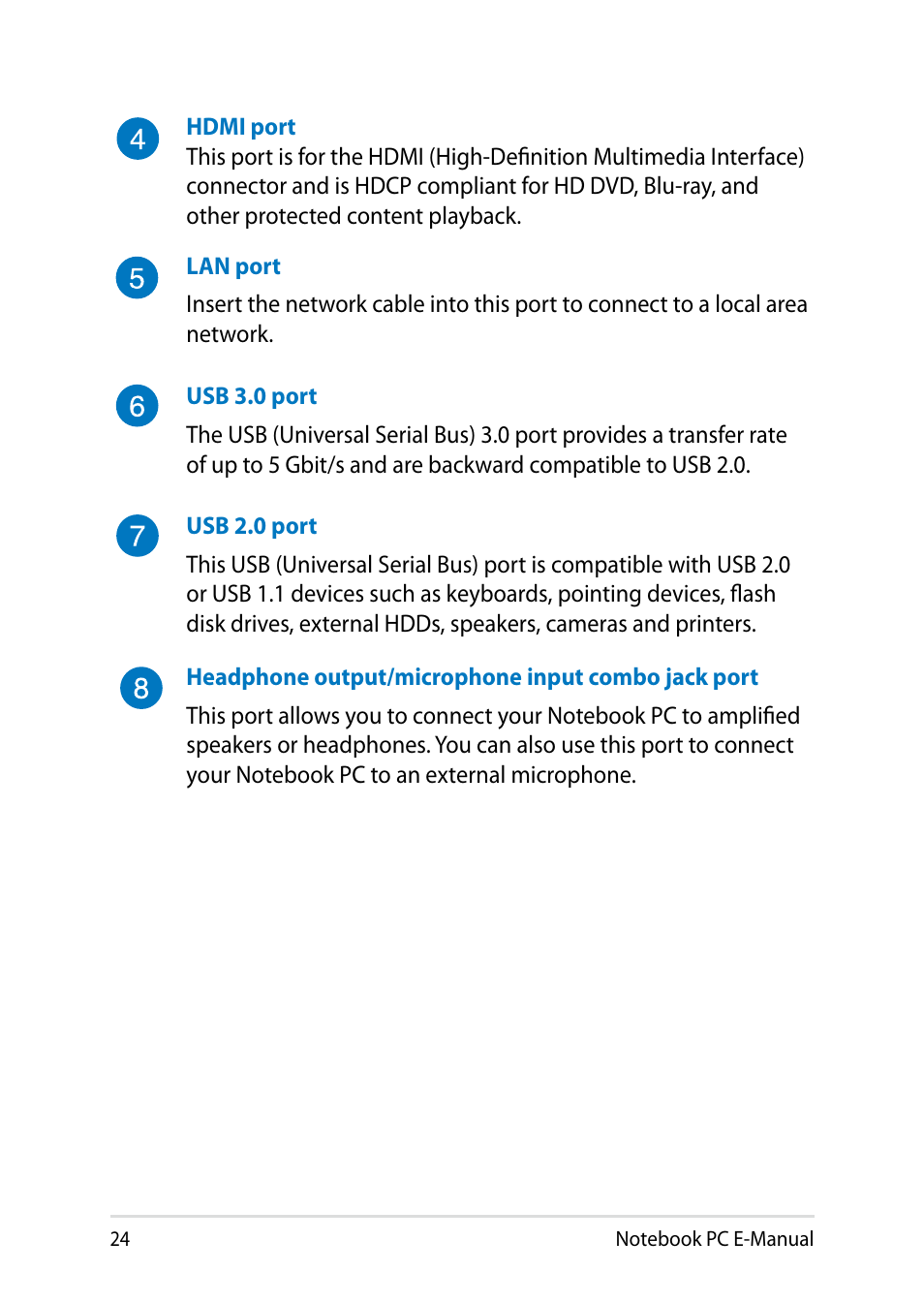 Asus X450JF User Manual | Page 24 / 130