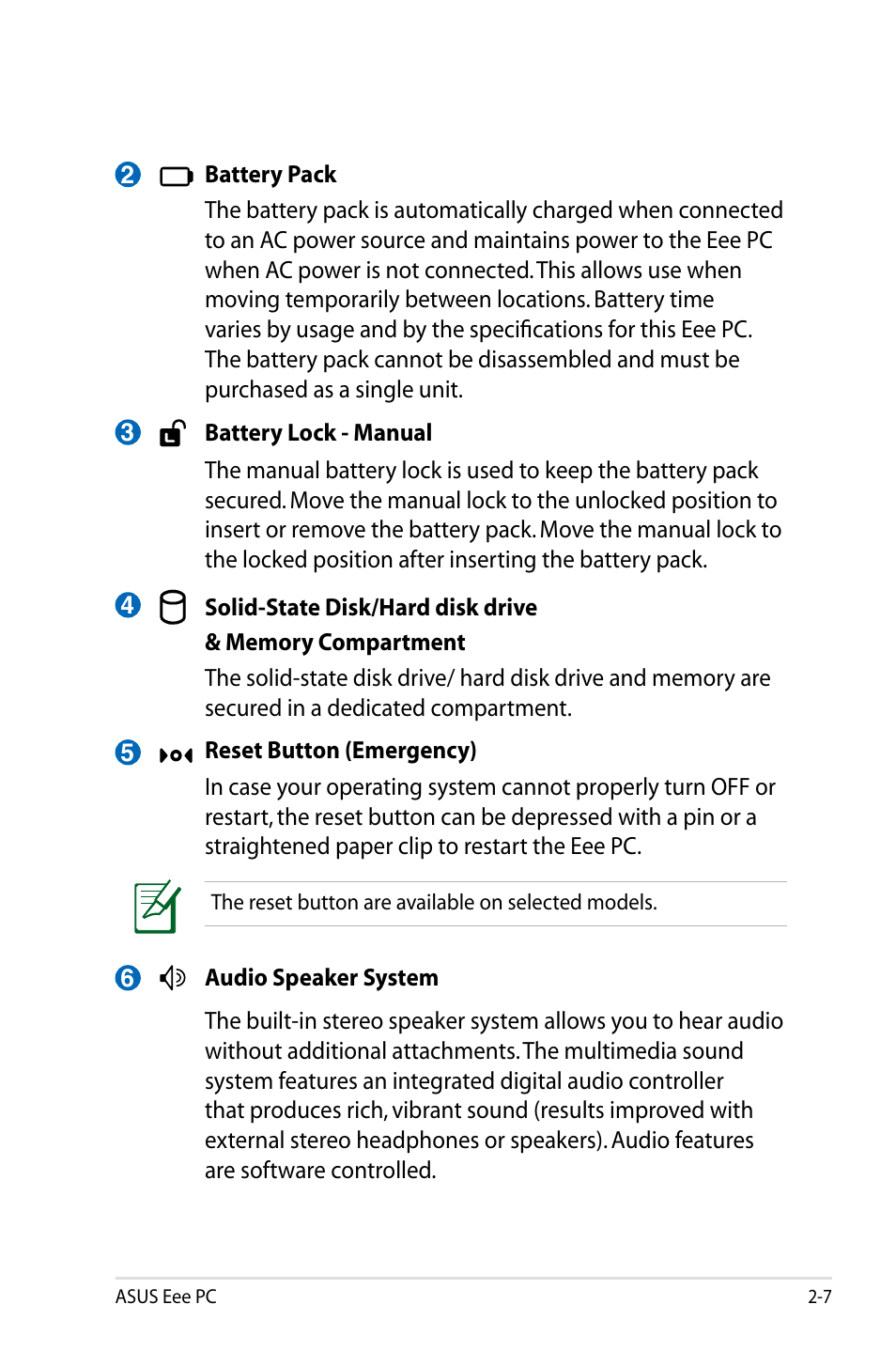 Asus Eee PC 904HD/Linux User Manual | Page 21 / 76