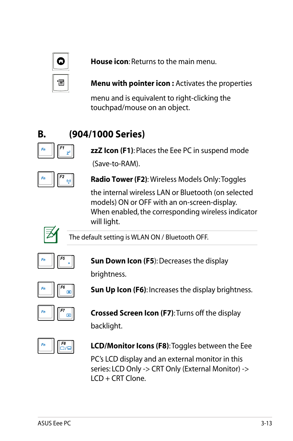 Asus Eee PC 904HD/Linux User Manual | Page 39 / 76